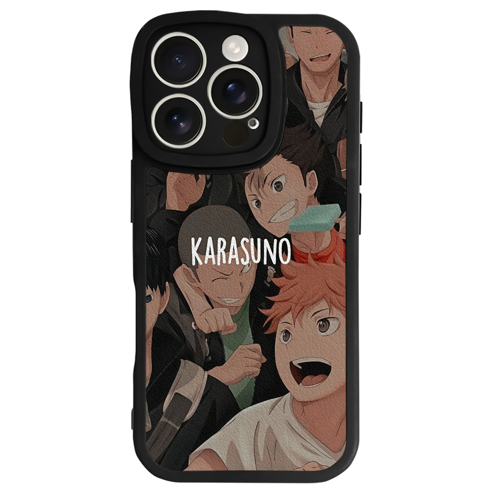 （画像用） ハイキュー!! Haikyu!! 【iPhone 16シリーズ対応】シリコンスマホケース（レザー調） 材質：シリコン